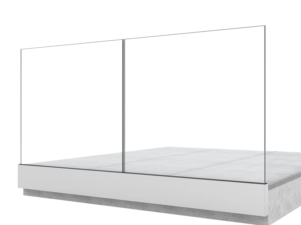 Garde-corps terrasse GLASSFIT 1704 vue de face